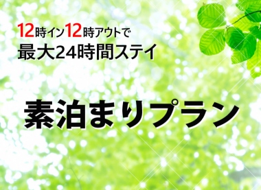 12時イン12時アウト☆最大24時間利用可♪ 素泊まりプラン